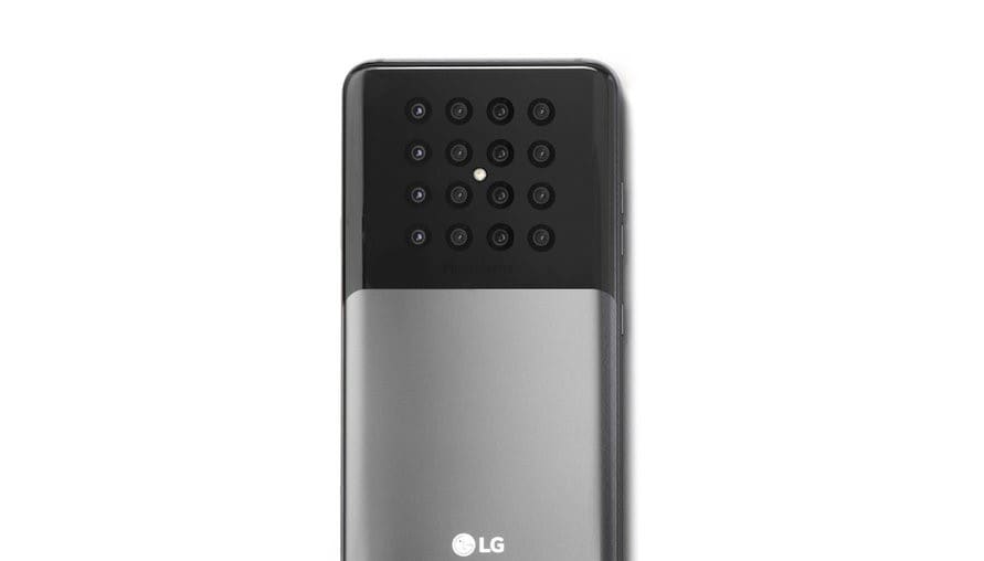 LG تسجل براءة اختراع لهاتف يضم 16 كاميرا خلفية