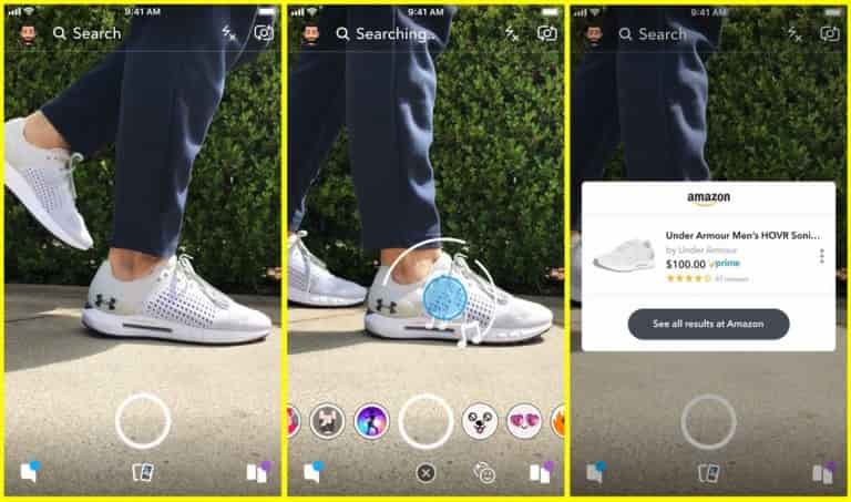 Snapchat: Amazon Powered Visual Search