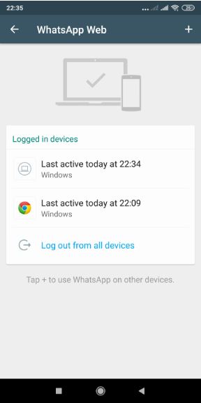 كيفية تسجيل الخروج من Whatsapp ويب