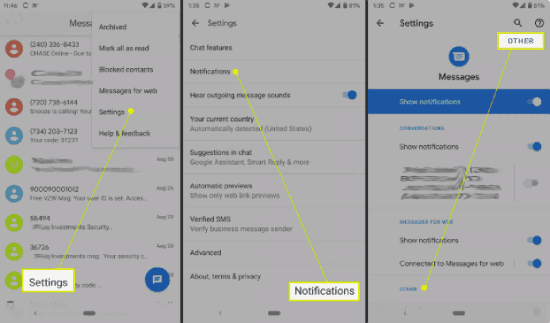 Modifier le son des notifications Messages Sur Android