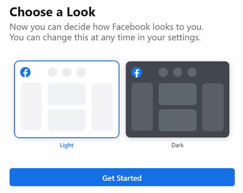 Activer le mode nuit Facebook sur le navigateur