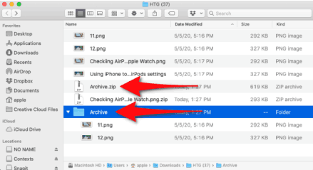 Comment décompresser des fichiers sur Mac