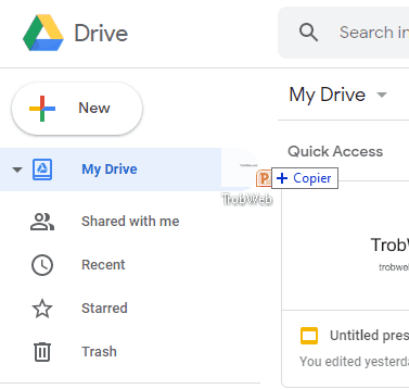 télécharger un fichier powerpoint إلى google drive