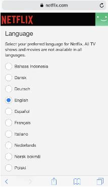 Changer la langue de Netflix