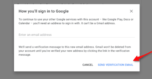 Supprimer le service Gmail de votre compte Google