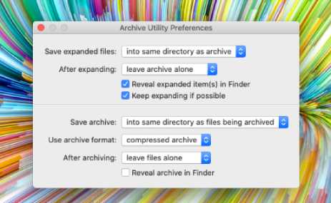 Modifier les paramètres d'archivage sur Mac