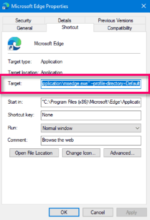 Comment toujours ouvrir Microsoft Edge en mode navigation privée