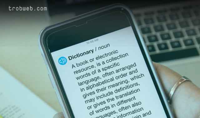 Applications de dictionnaires et glossaires anglais pour iPhone