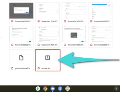 Comment compresser des fichiers sur Chromebook