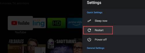 Comment redémarrer Android TV