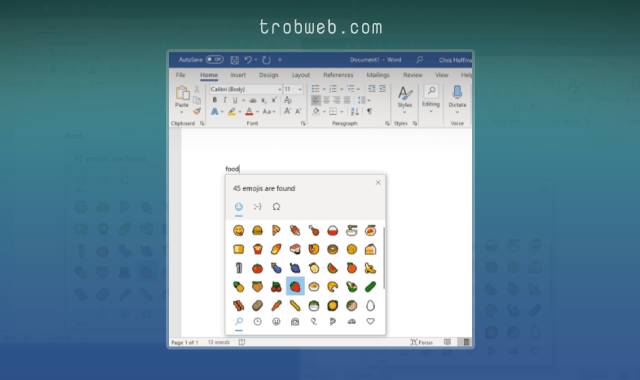 Insérer des emoji dans un document Microsoft Word