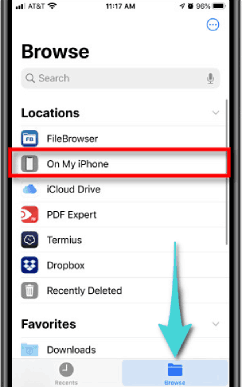 Rechercher des fichiers téléchargés sur iPhone et iPad