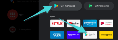 Entrez dans l'App Store sur Android TV