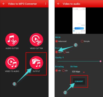 Application pour convertir une vidéo en fichier mp3