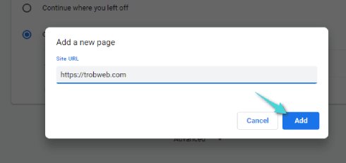 Changer la page d'accueil dans un navigateur Google chrome