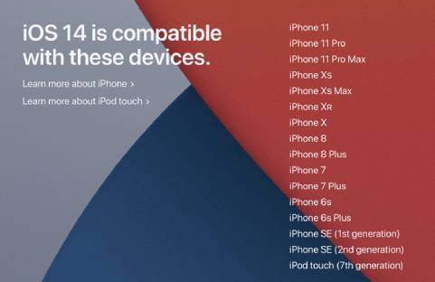 Assurez-vous que votre iPhone est compatible avec la mise à jour iOS 14