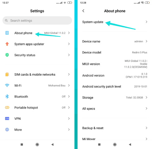 Mettez à jour le système Android pour résoudre les problèmes de connexion via Bluetooth