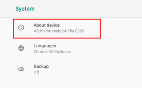 Comment trouver la version Android sur votre Chromebook