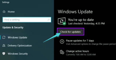 تحديث نظام Windows 10