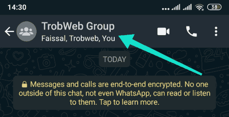 Profil du groupe Whatsapp