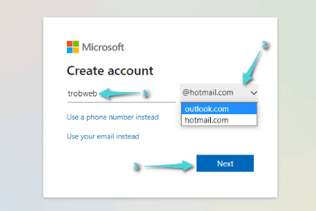 Créez un compte Microsoft