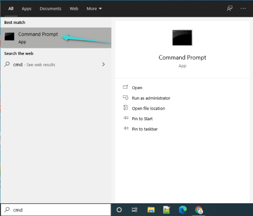 Ouvrez le Panneau de configuration via l'invite de commande sur Windows 10