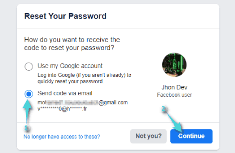 Récupérer le compte Facebook sur l'ordinateur
