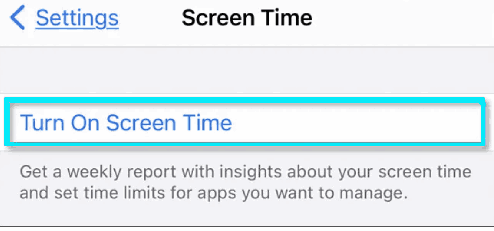 Activez le temps d'écran sur l'iPhone pour désactiver l'appareil photo
