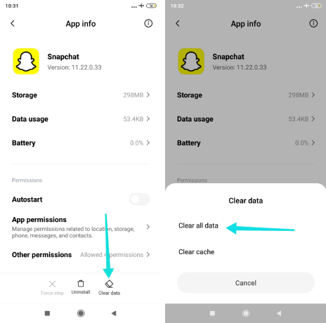Effacez les données de l'application pour voir l'histoire de quelqu'un sur Snapchat sans qu'il le sache sur Android