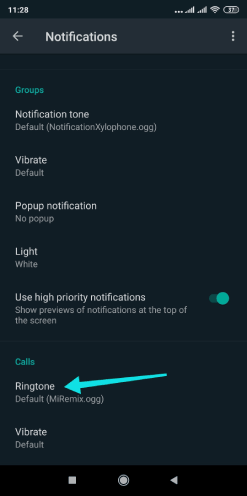 Changer le son des notifications Whatsapp