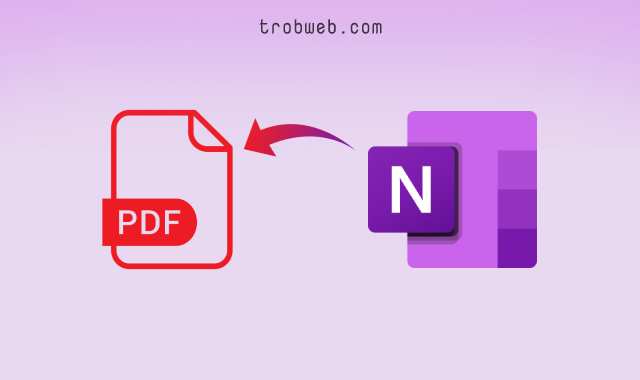 تحويل ملف OneNote إلى PDF