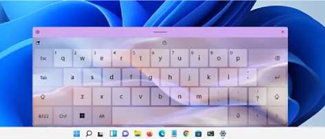 L'apparition du clavier virtuel sur Windows 11
