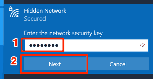 Comment ajouter un mot de passe de réseau wifi caché sur Windows 10