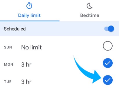 Limiter le temps d'écran sur Android