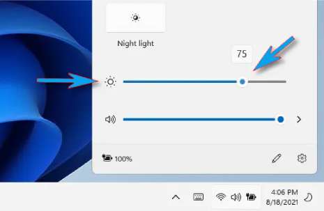 Modifier rapidement la luminosité de l'écran sur Windows 11
