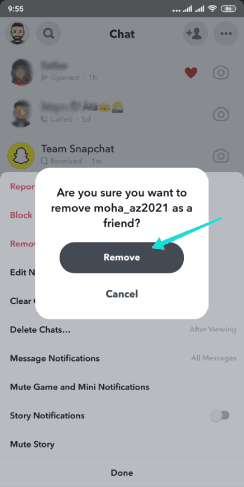 Comment supprimer un ami de Snapchat