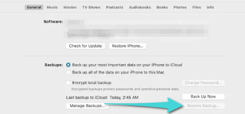 Récupération de données iPhone via Mac