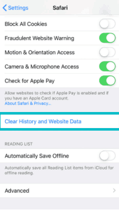 Effacer l'historique de recherche dans Safari sur iPhone