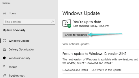 Installez les dernières mises à jour Windows pour résoudre les problèmes