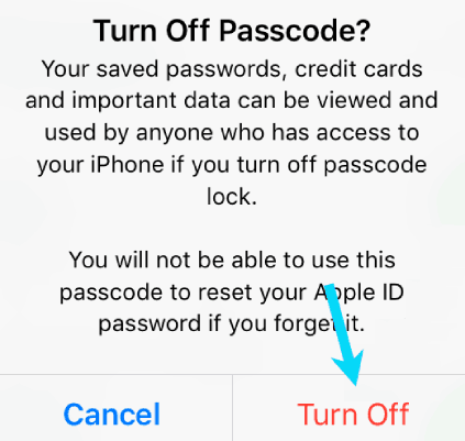 Désactiver Passcode Sur l'iPhone