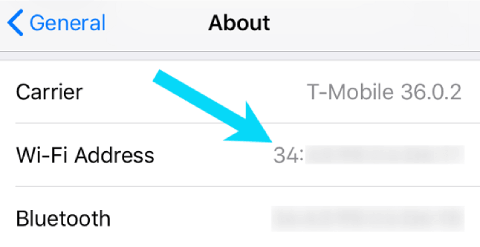 Comment trouver un Mac Addpresse pour iPhone