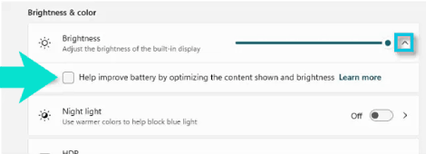 Désactiver la luminosité automatique sur Windows 10 ou 11