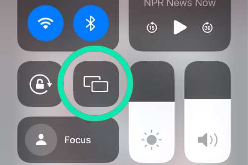 Afficher l'écran de l'iPhone sur Mac en utilisant Airplay